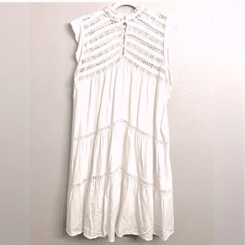 Ba&sh Zenna Ecru dress size 3 = US womens large - Picture 7 of 12